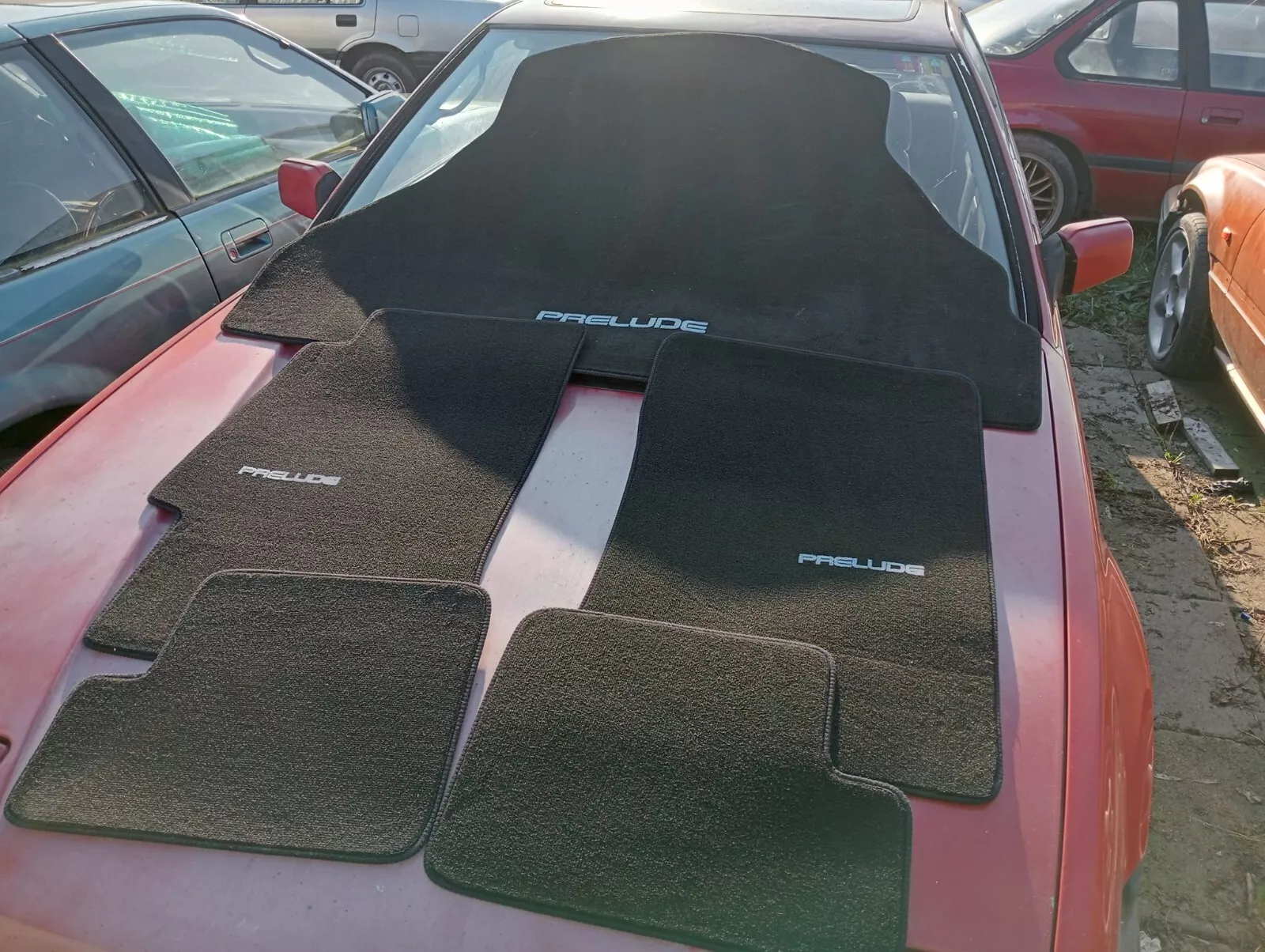 Prelude 3rd gen floor mats + trunk mat BLACK